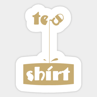 Tea Shirt gold ver Sticker